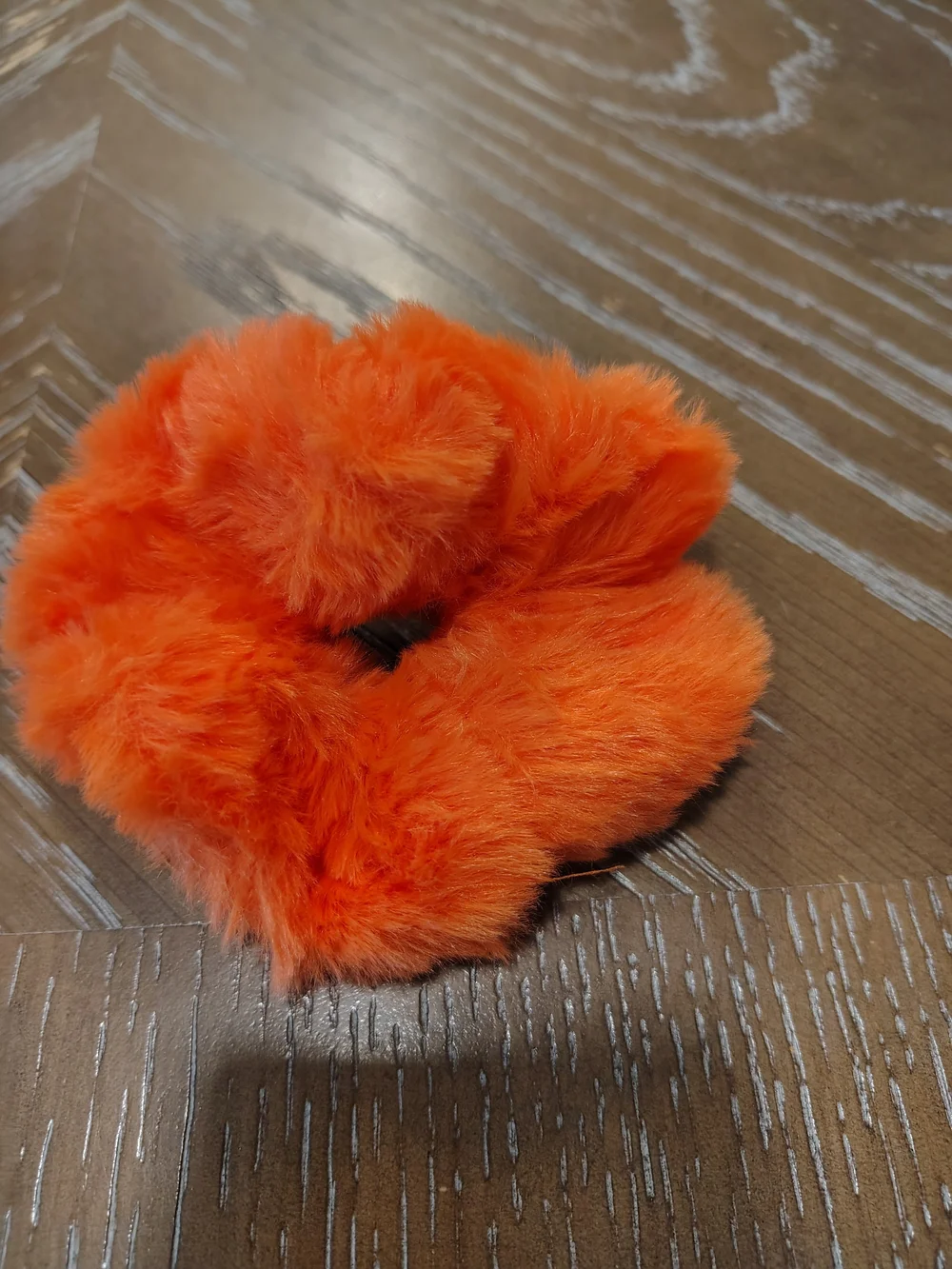 Sephora Plush Orange Fuzzy Scrunchie